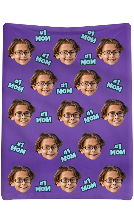 Custom #1 Mom Blanket
