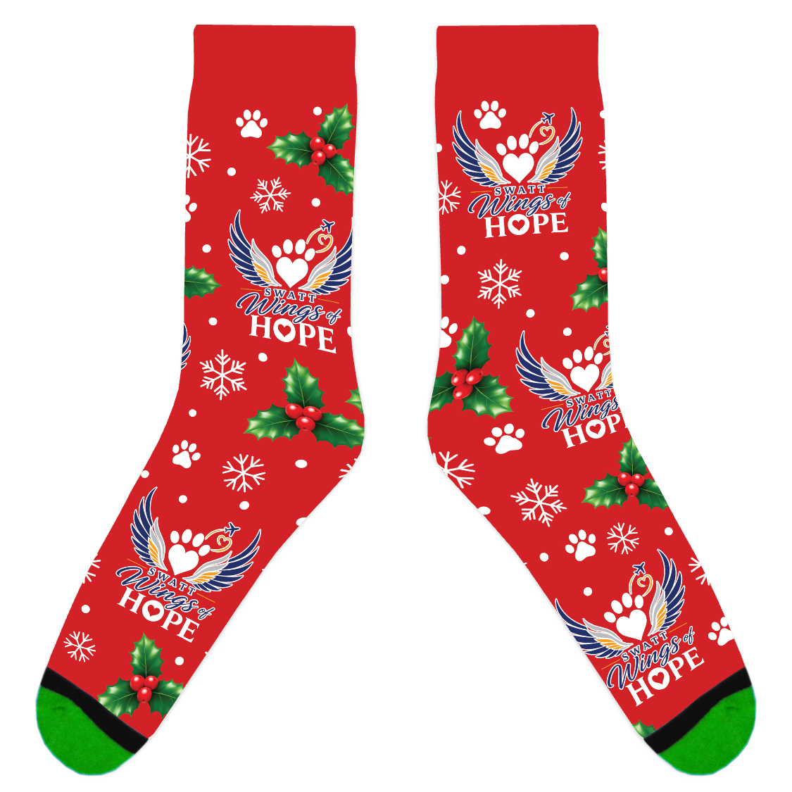 Southwest Animal Transport Team Wings of Hope Holiday Socks