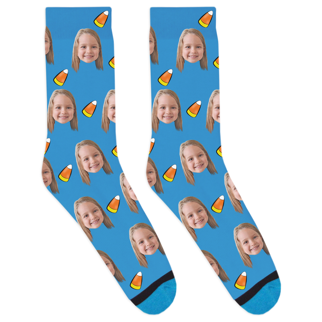 Custom Candy Corn Socks