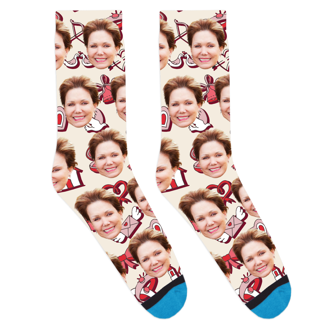 Custom Love Bows Socks