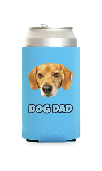 Custom Dog Dad Can Cooler