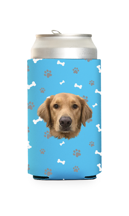 Custom Dog Pattern Can Cooler