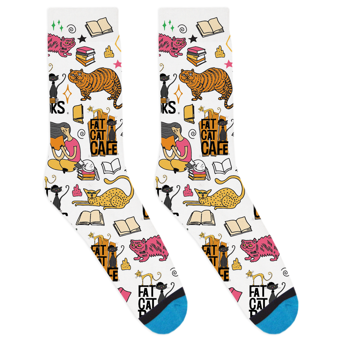 Fat Cat Cafe Socks