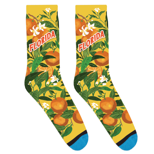 Florida Orange Grove Socks