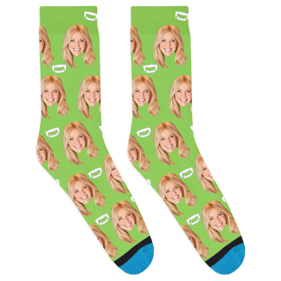 Custom Vampire Fang Socks