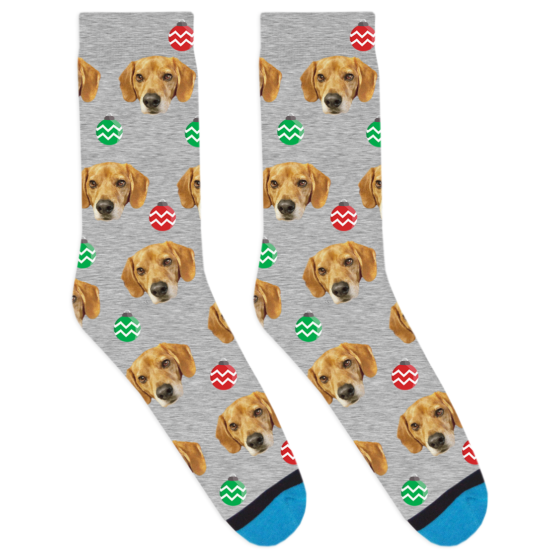 Custom Christmas Ornament Socks