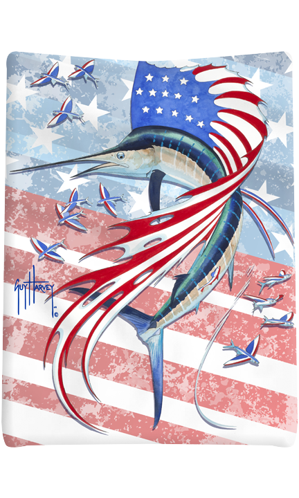 Guy Harvey American Sail Blanket