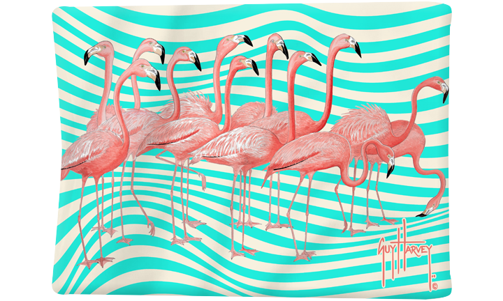 Guy Harvey Flamingle Blanket