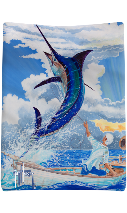 Guy Harvey Hat Trick Blanket