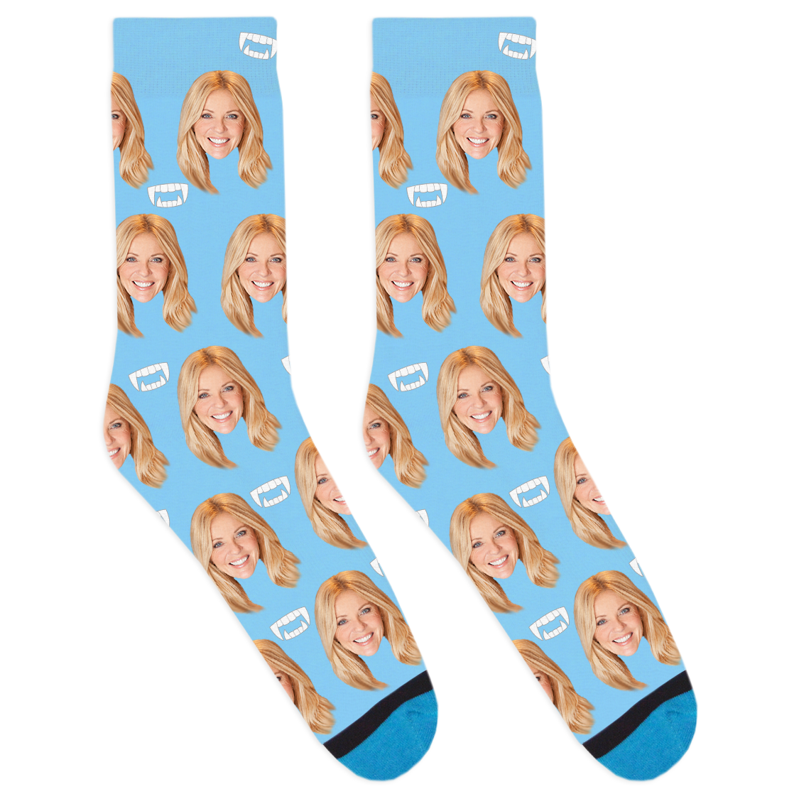 Custom Vampire Fang Socks