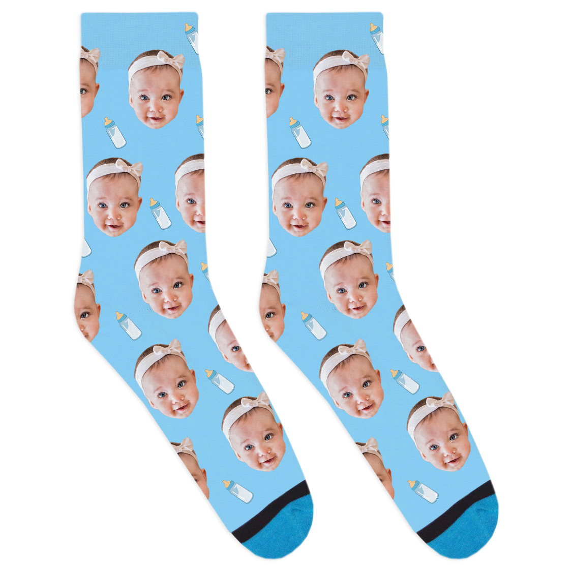 Custom Baby Bottle Socks