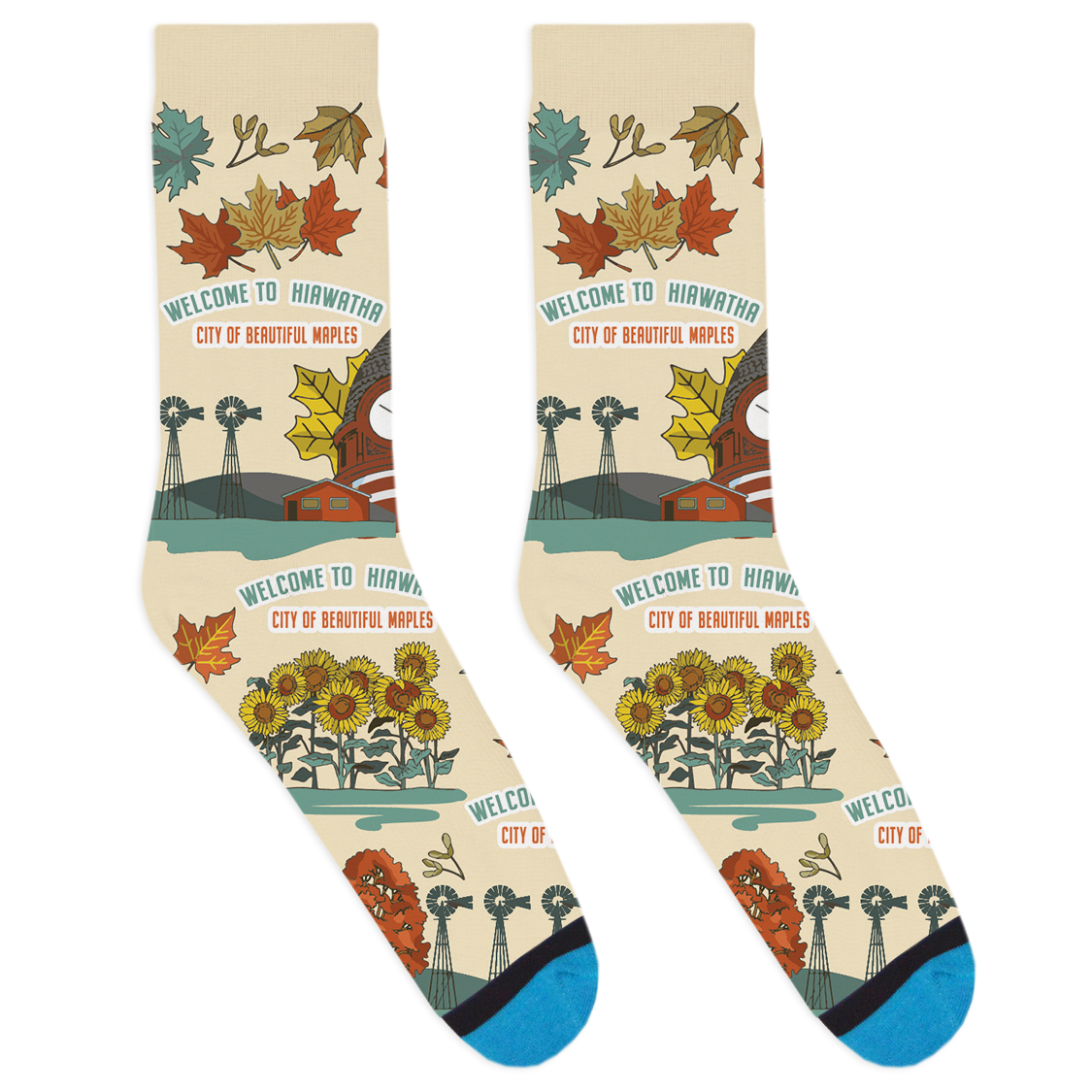 Local Landmarks - Hiawatha Socks