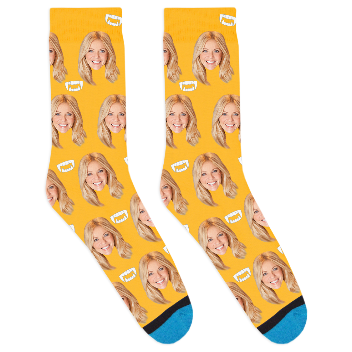 Custom Vampire Fang Socks