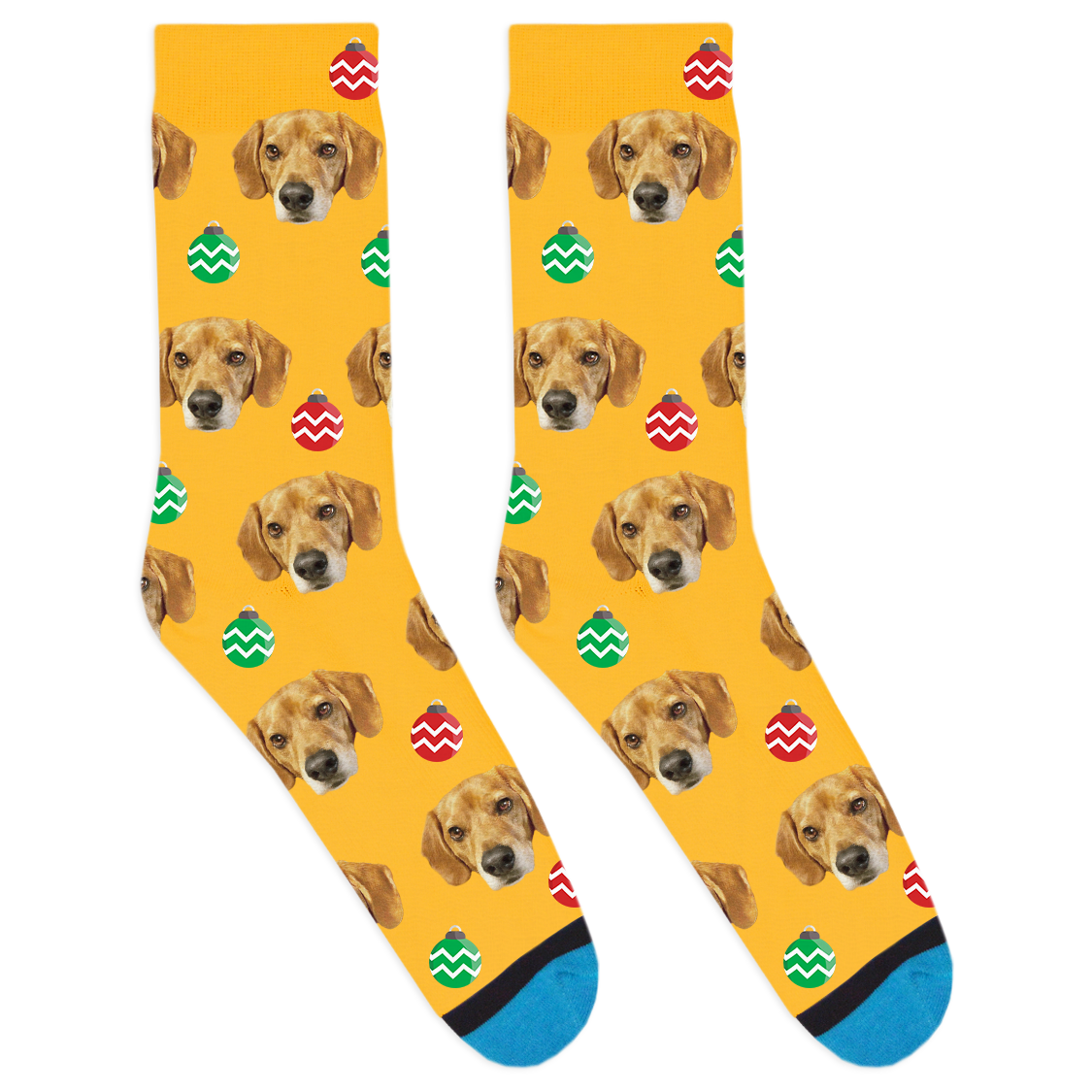 Custom Christmas Ornament Socks