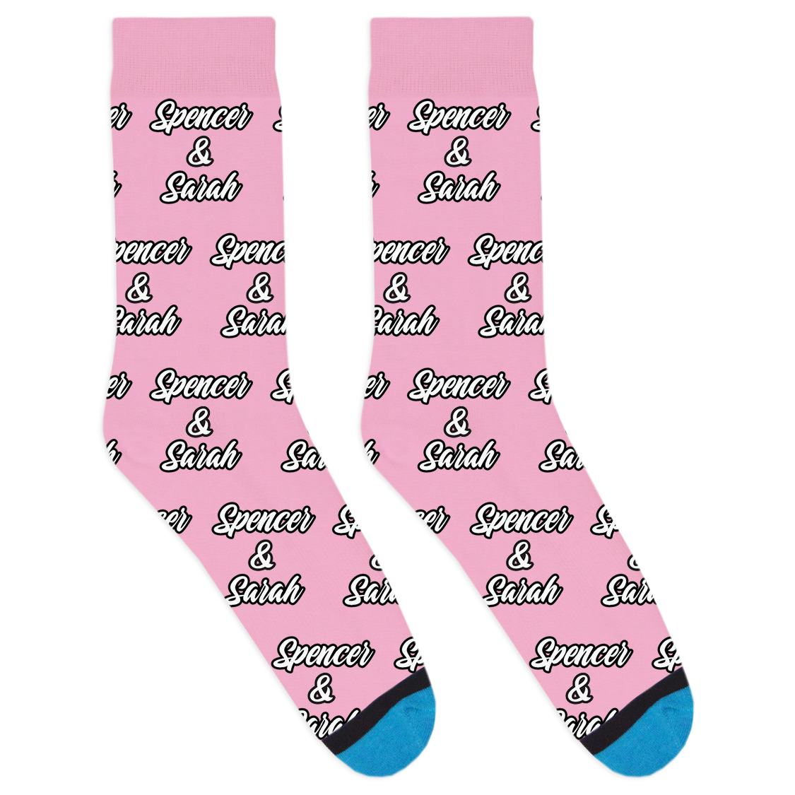 Custom Two Name Socks