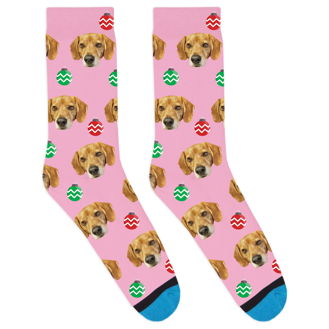Custom Christmas Ornament Socks