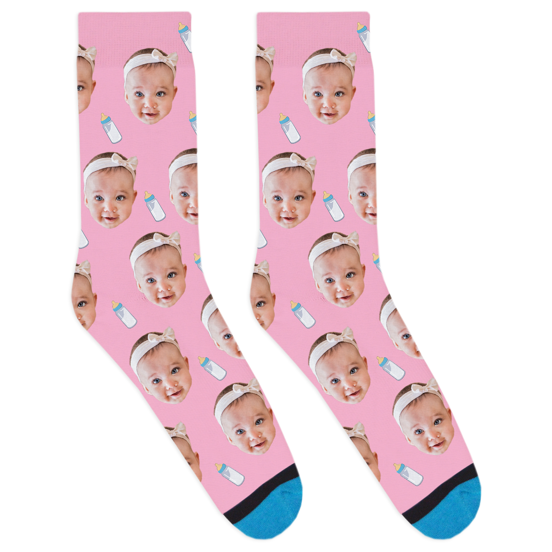 Custom Baby Bottle Socks