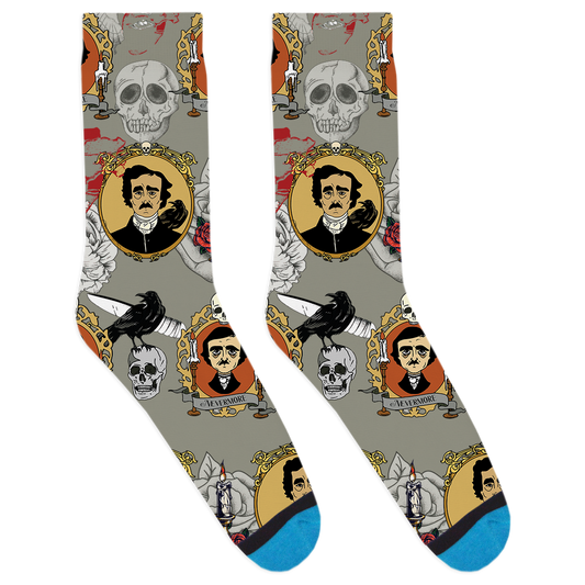 Portrait of Edgar Allan Poe Socks