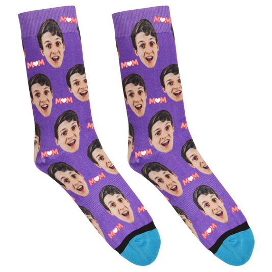 Custom Heart Mom Socks