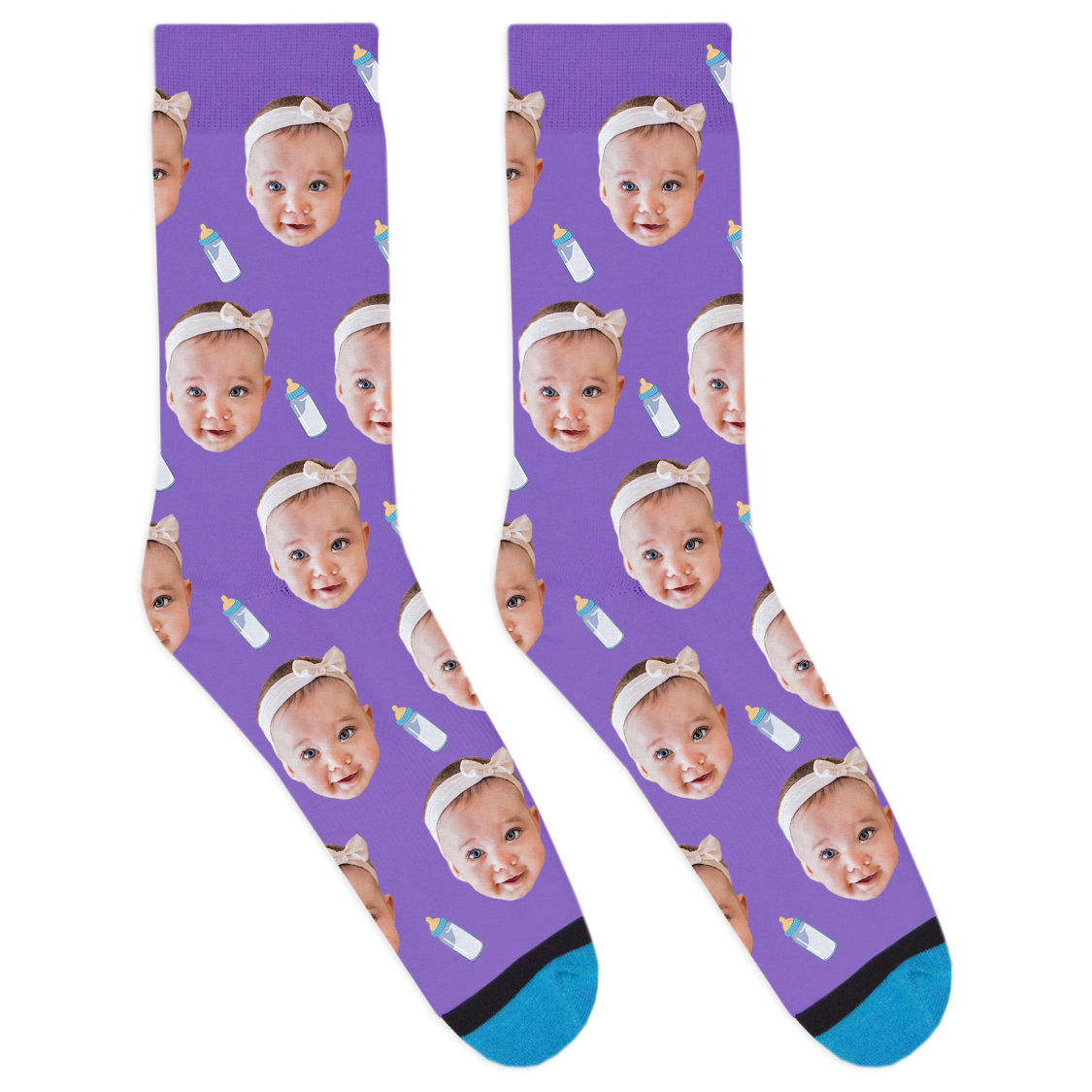 Custom Baby Bottle Socks