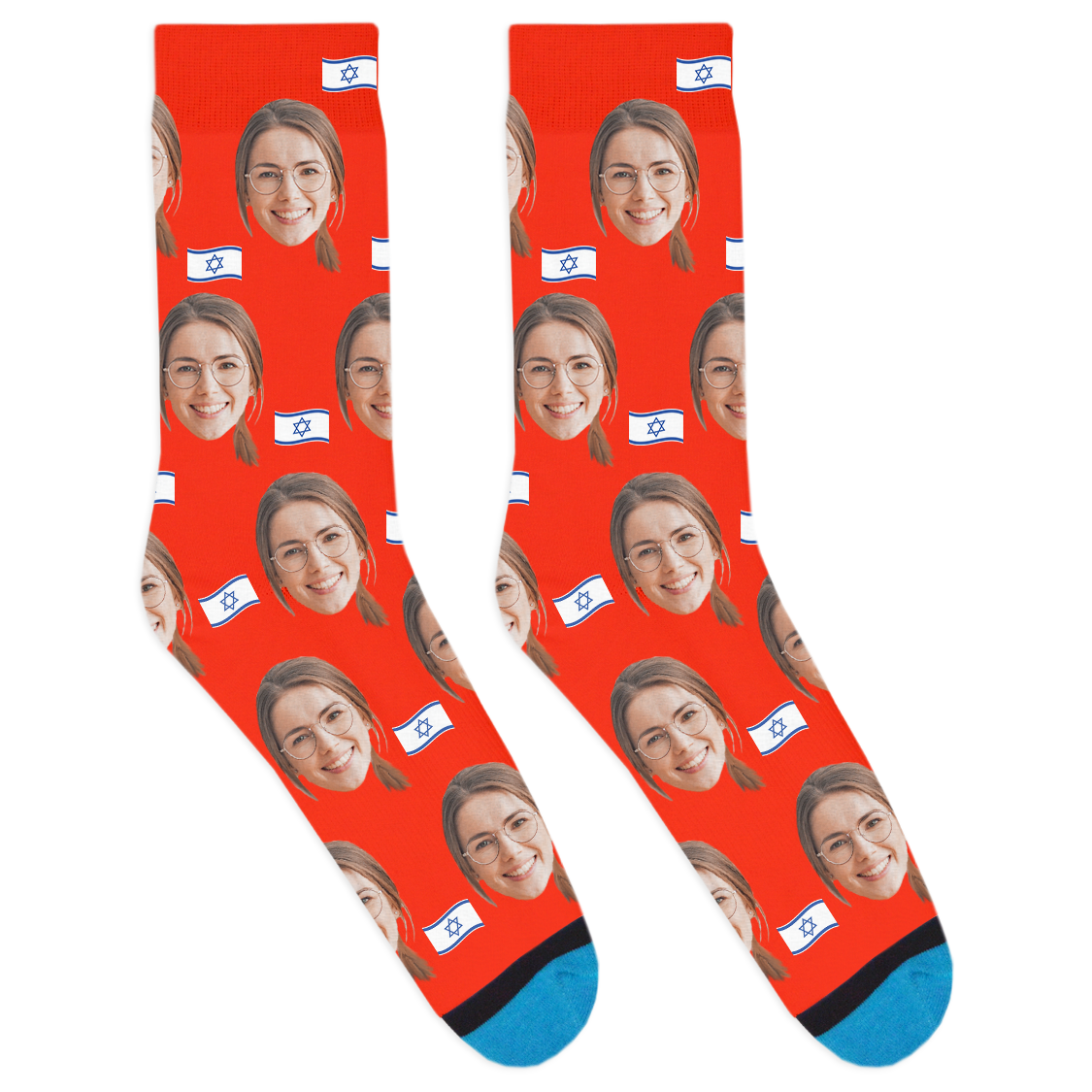 Custom Israel Flag Socks