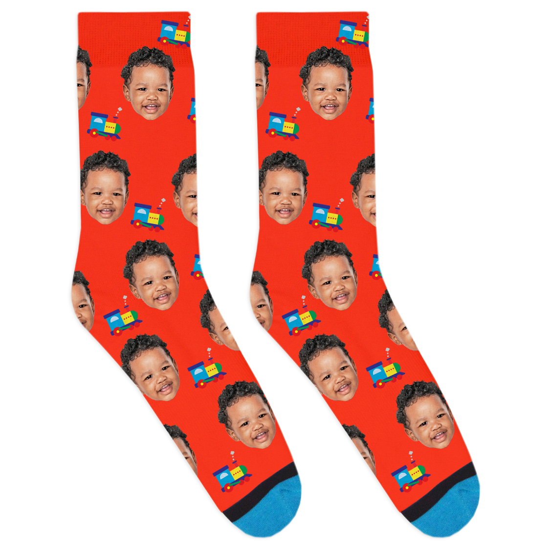Custom Toy Train Socks