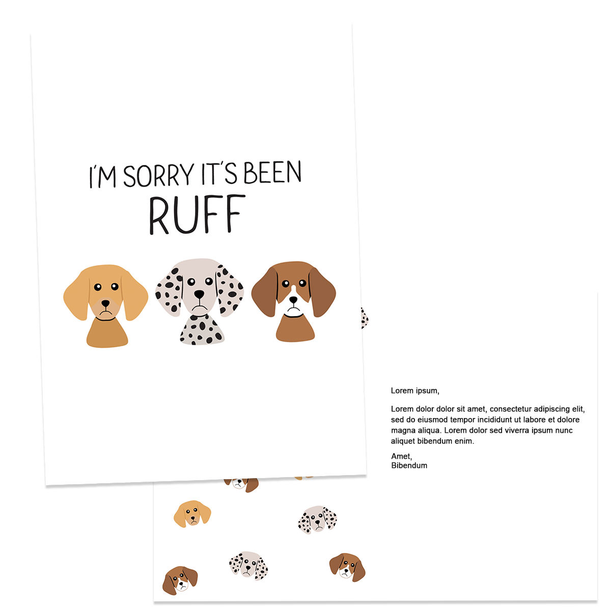 Custom Sorry It's Been Ruff Card
