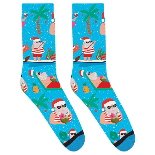 Vacation Santas Socks