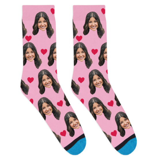 baby face on socks
