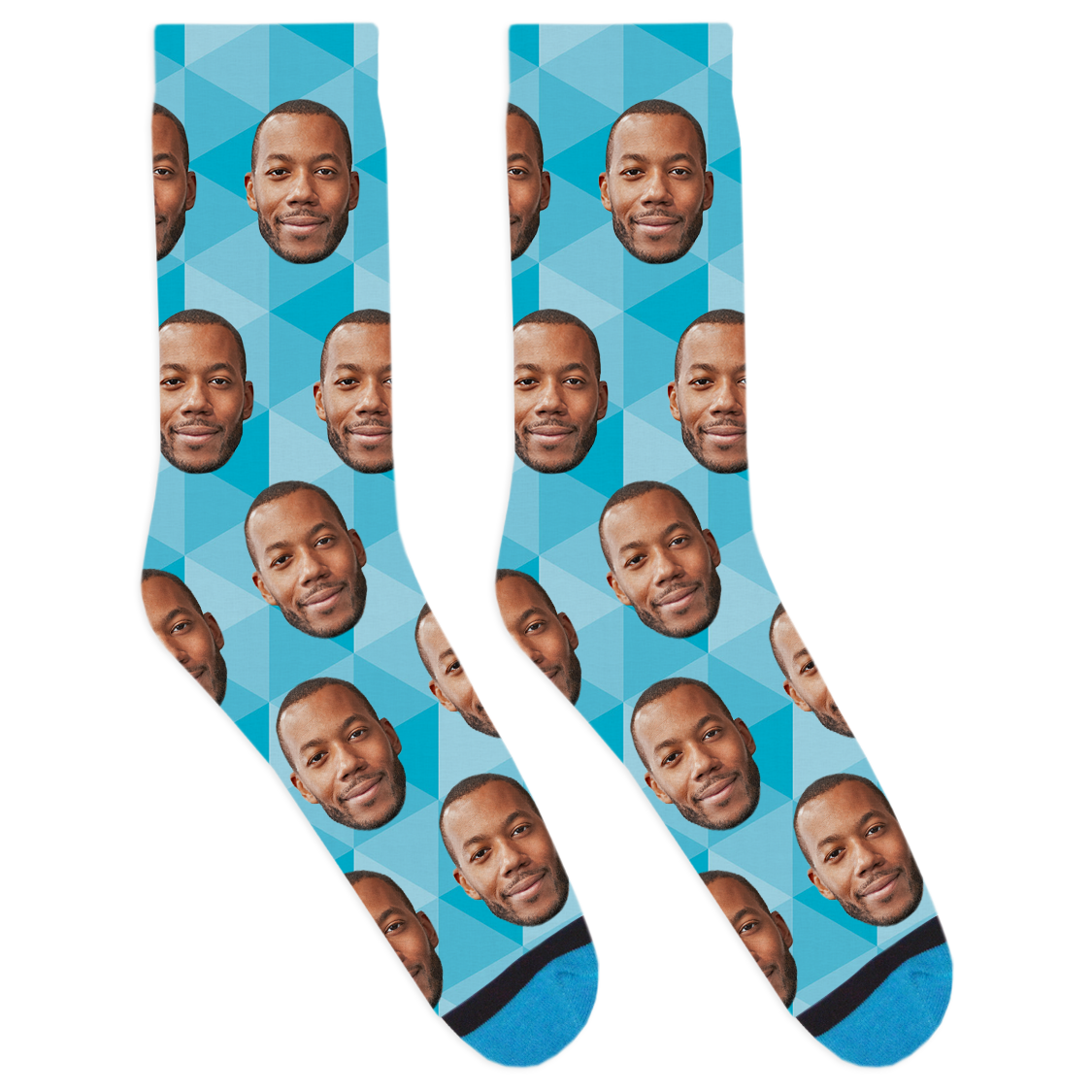 Blue-Geometric-Socks