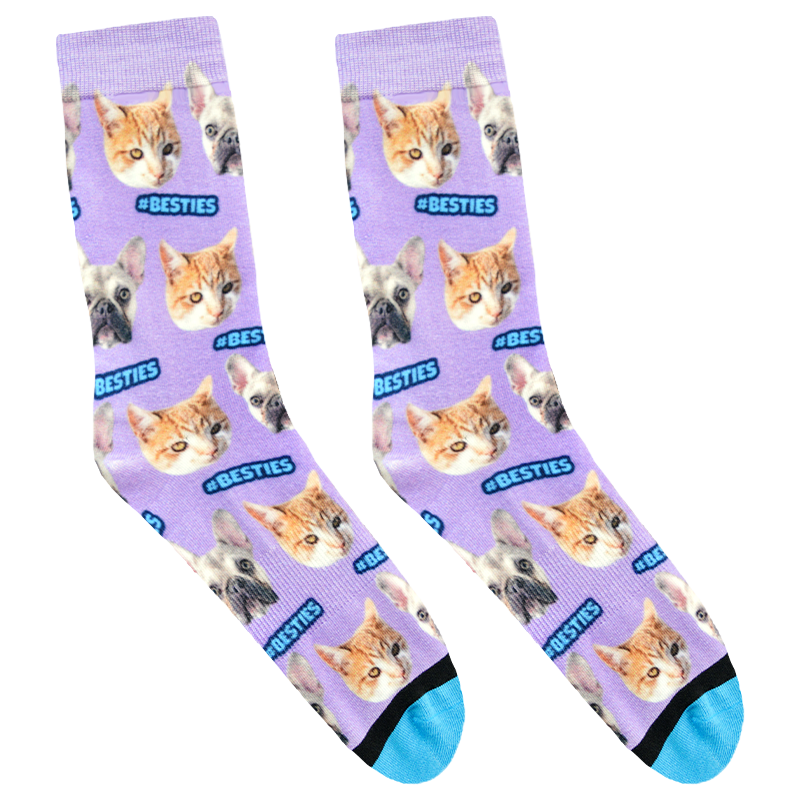 Charlotte and Miss Kitty - Besties Socks