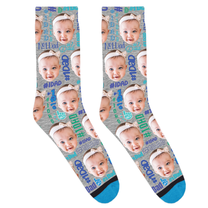 Custom #1 Dad Pattern Socks