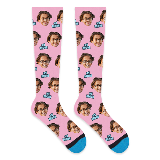 Custom #1 Mom Compression Socks