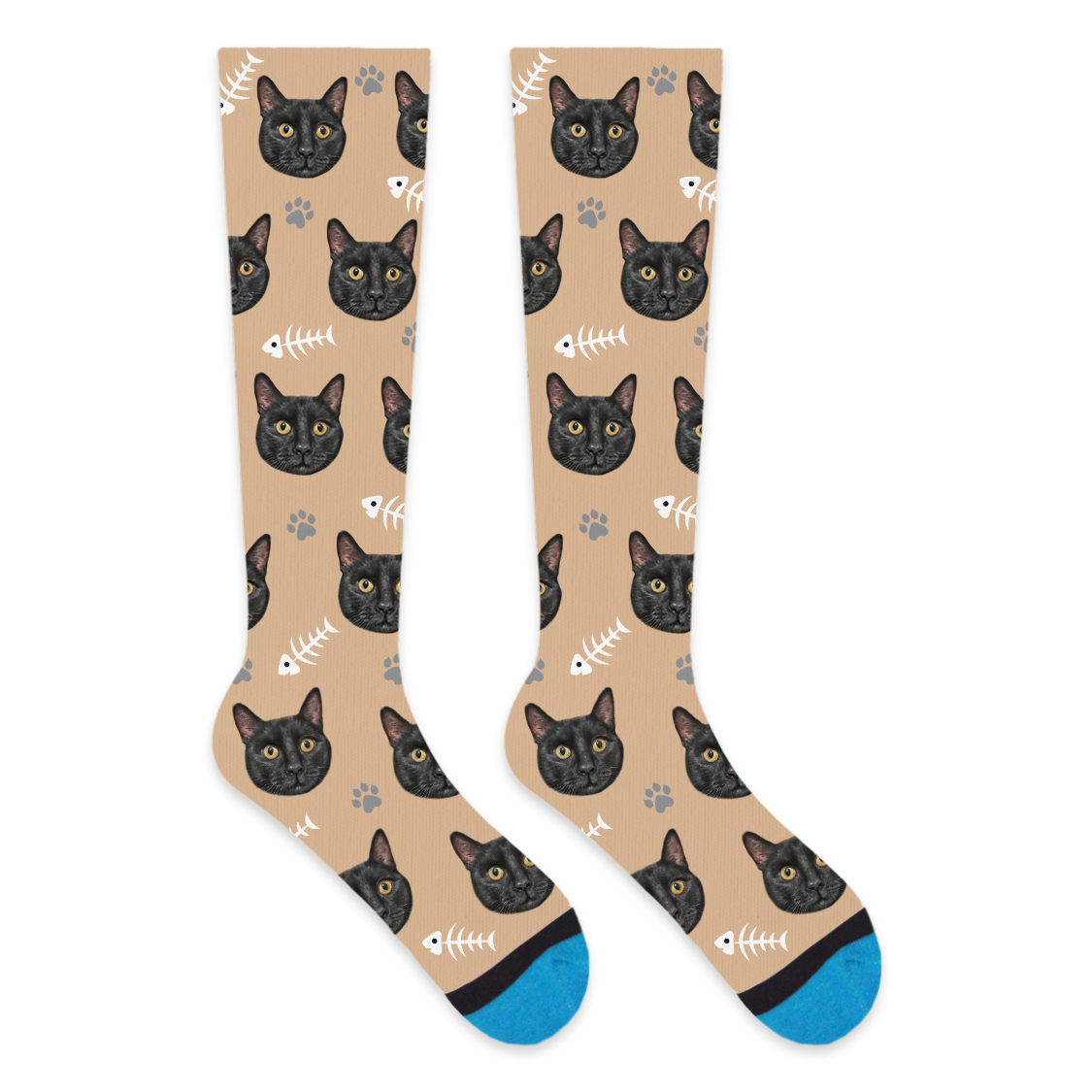 Custom Cat Compression Socks