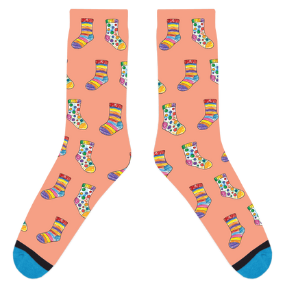 Custom Sock Coloring Sheet Socks