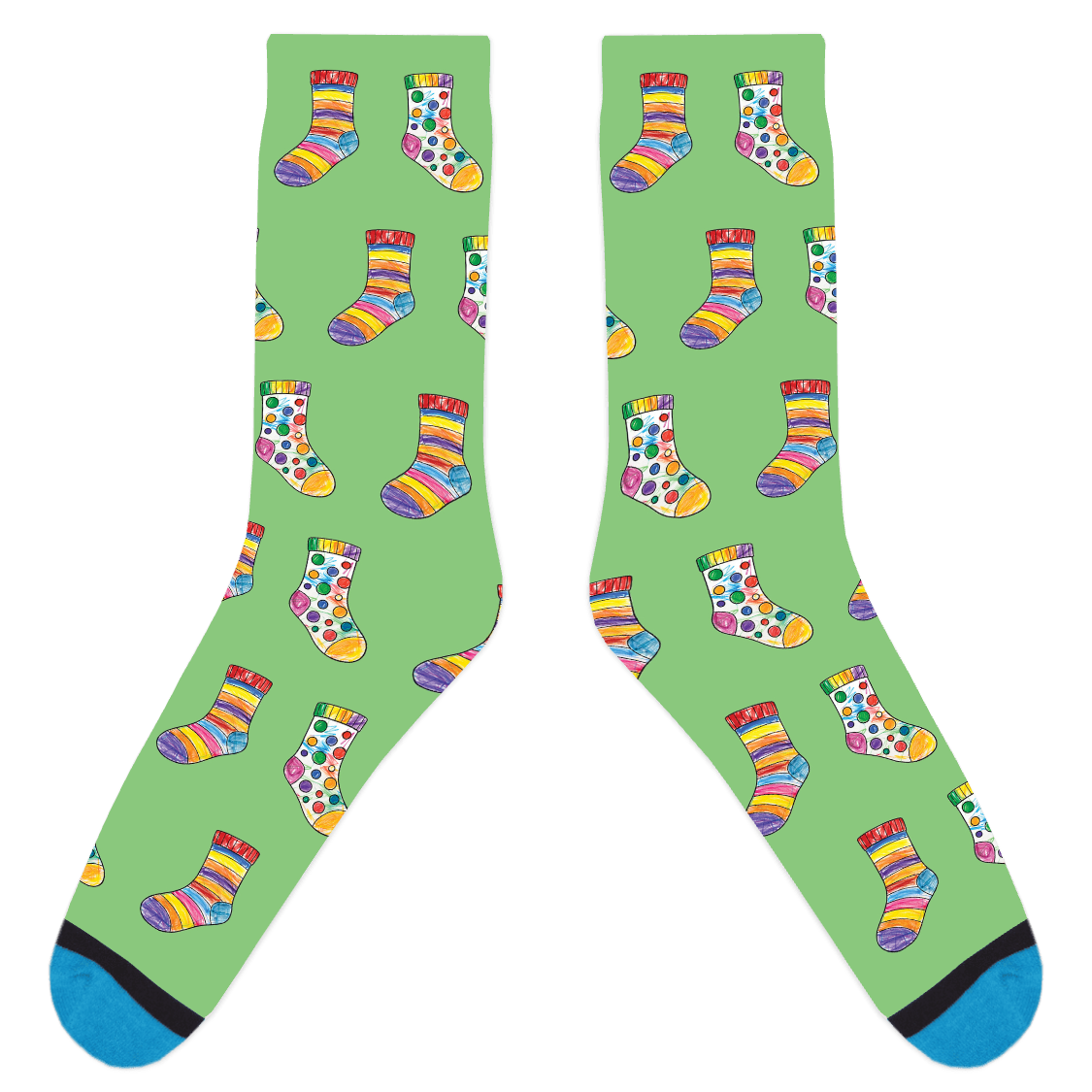 Custom Sock Coloring Sheet Socks