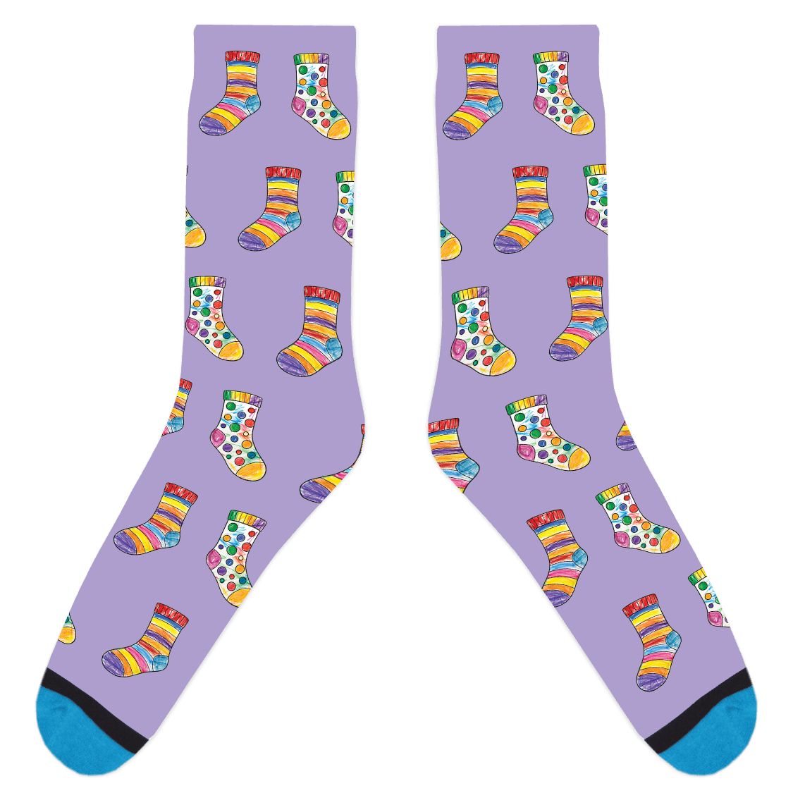 Custom Sock Coloring Sheet Socks