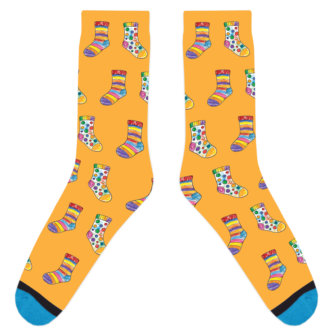 Custom Sock Coloring Sheet Socks
