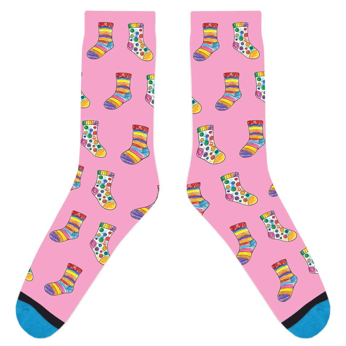 Custom Sock Coloring Sheet Socks