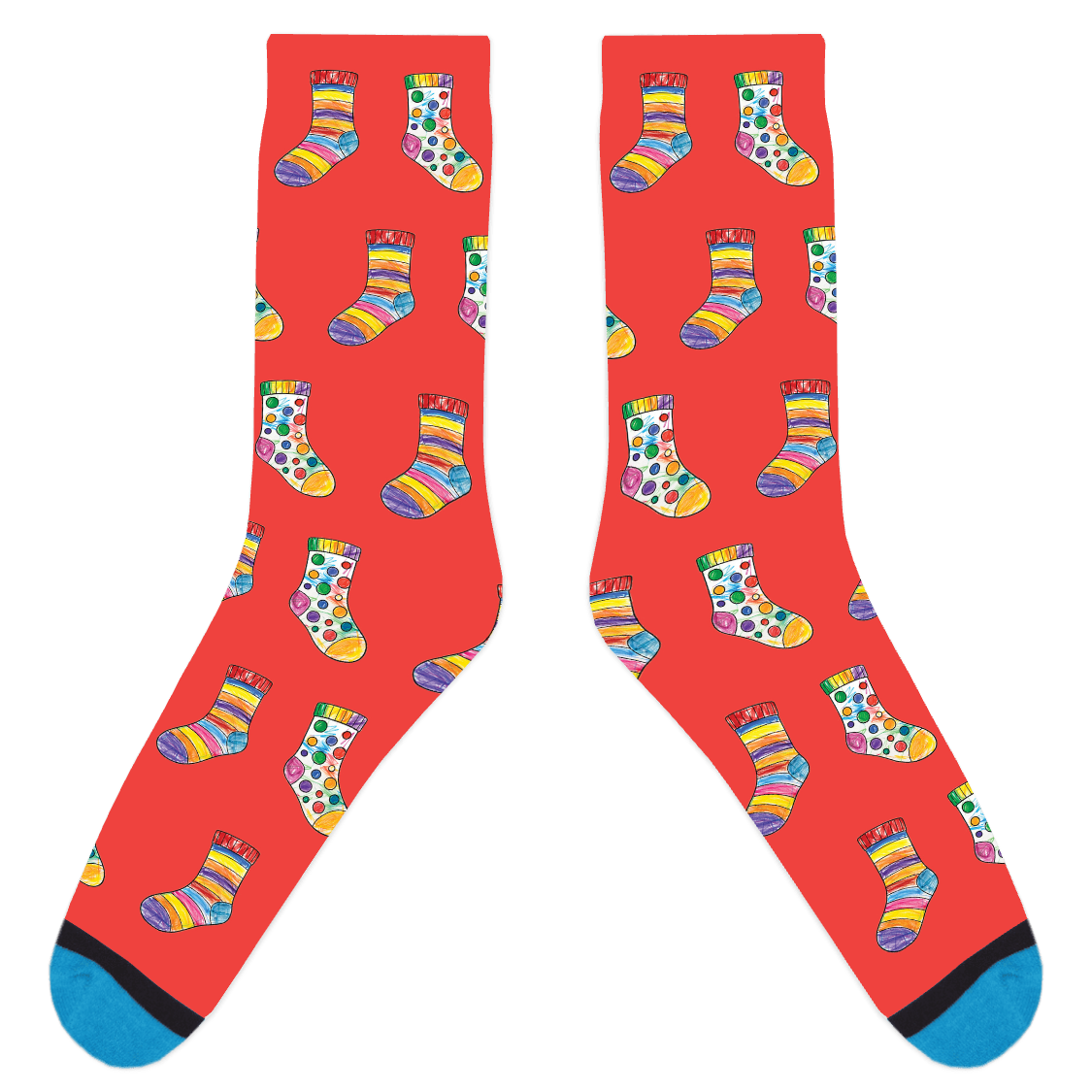 Custom Sock Coloring Sheet Socks