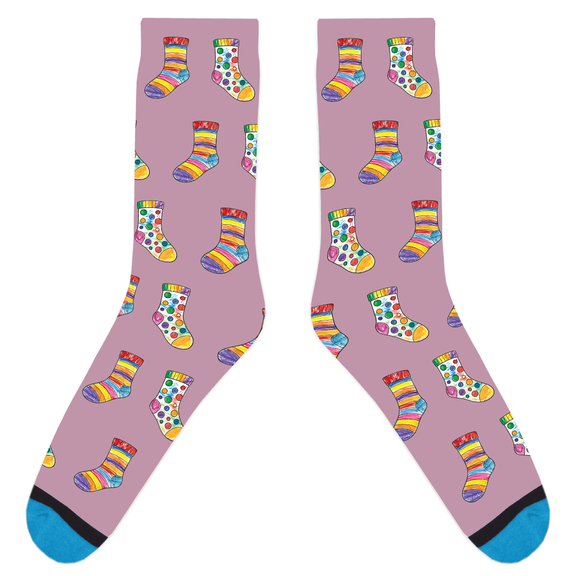Custom Sock Coloring Sheet Socks