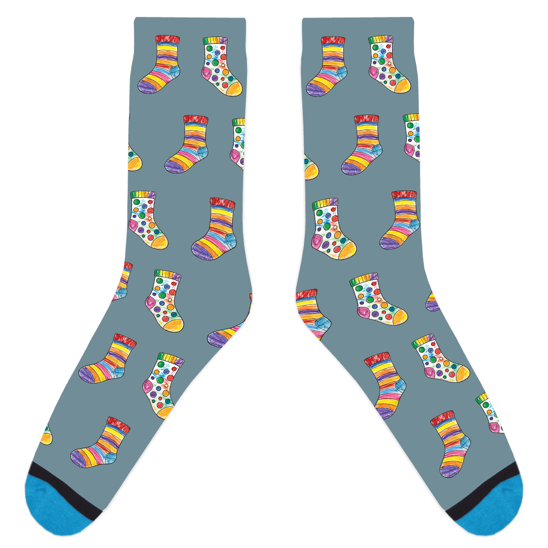 Custom Sock Coloring Sheet Socks
