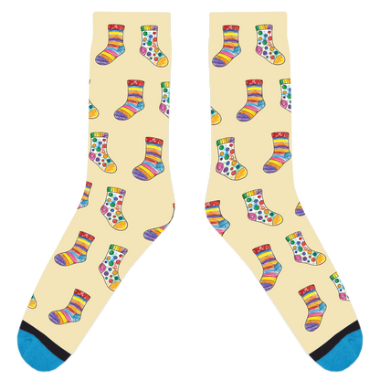 Custom Sock Coloring Sheet Socks
