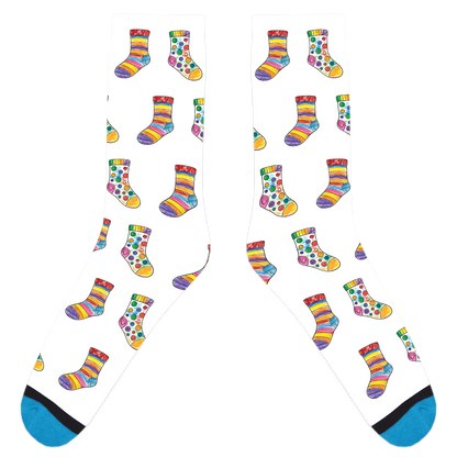 Custom Sock Coloring Sheet Socks