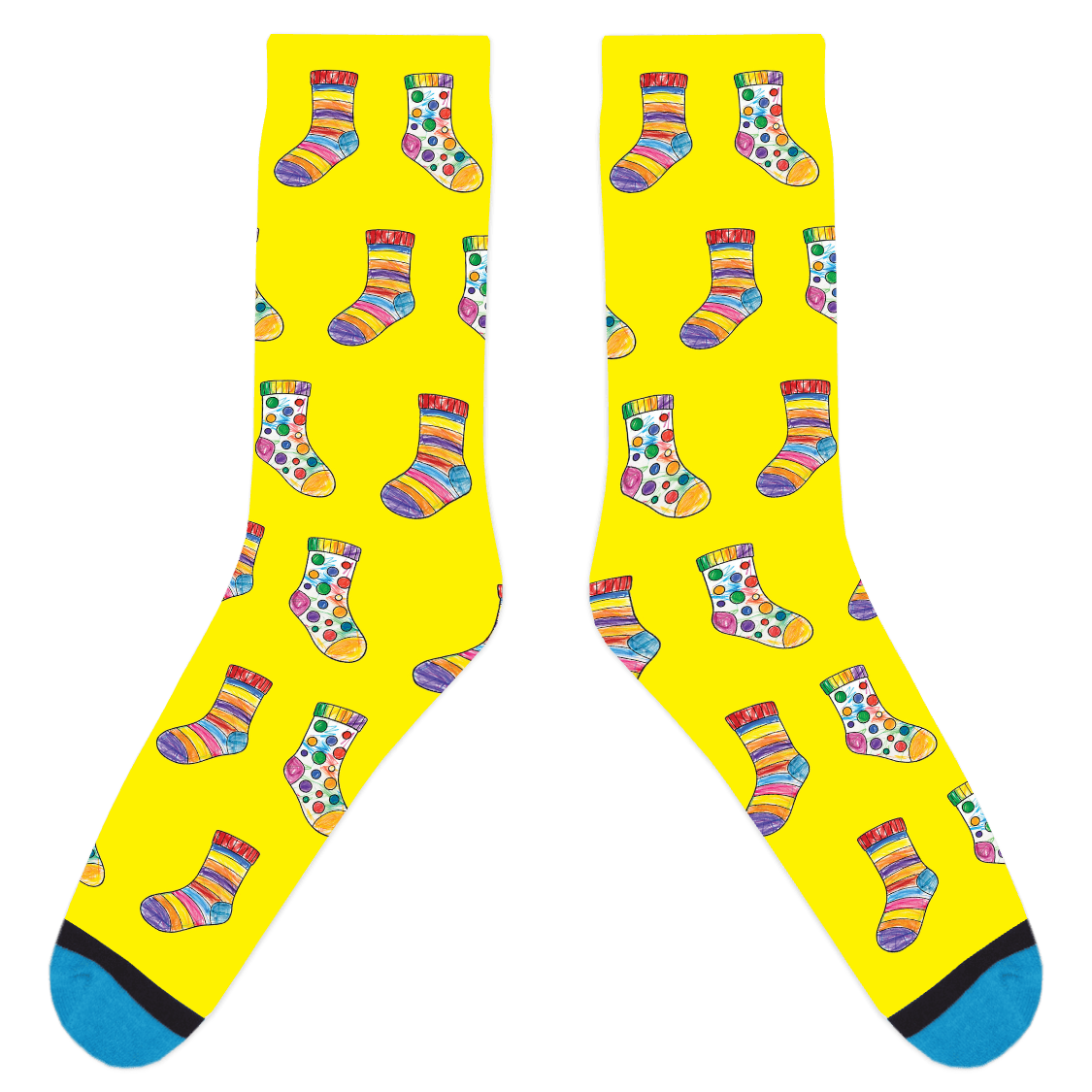 Custom Sock Coloring Sheet Socks