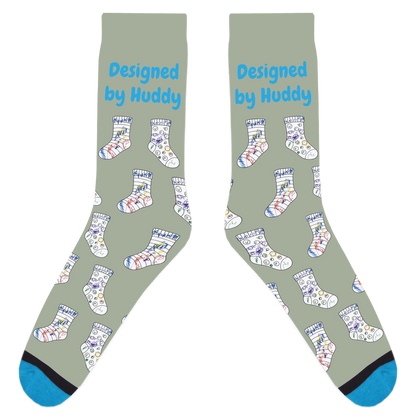 Mismatched Coloring Socks - Designed by Huddy