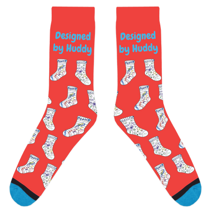 Mismatched Coloring Socks - Designed by Huddy