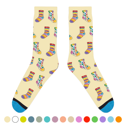 Custom Sock Coloring Sheet Socks