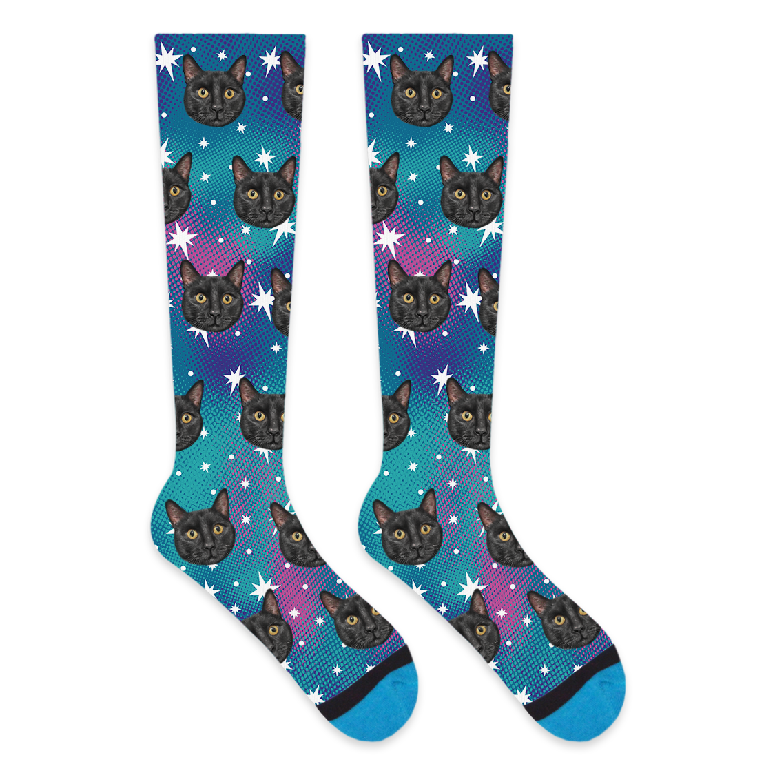 Custom Galaxy Compression Socks