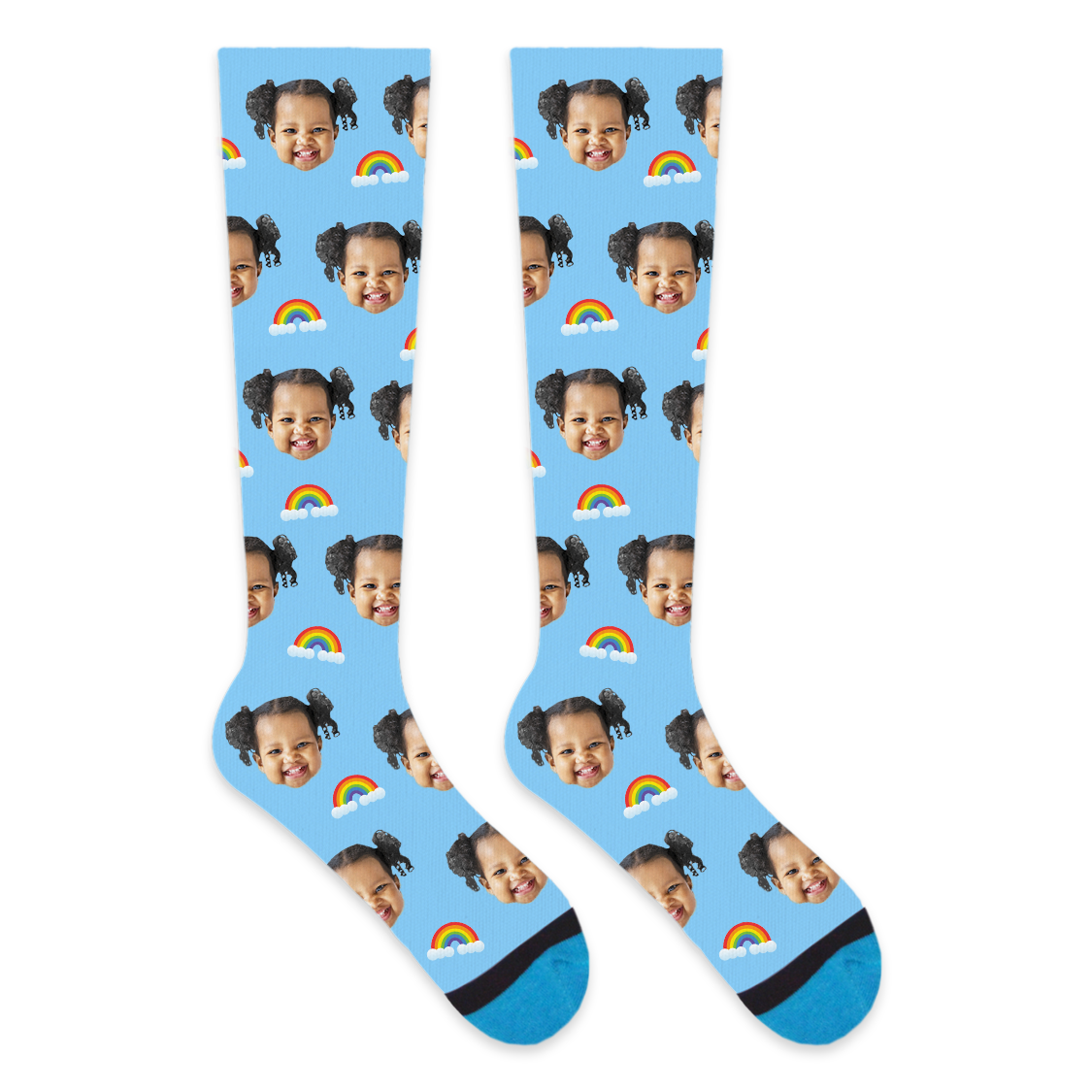 Custom Rainbow Compression Socks